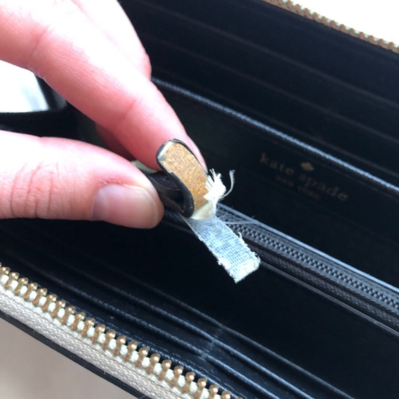 Kate Spade wallet - black and beige/stone - Picture 5 of 10